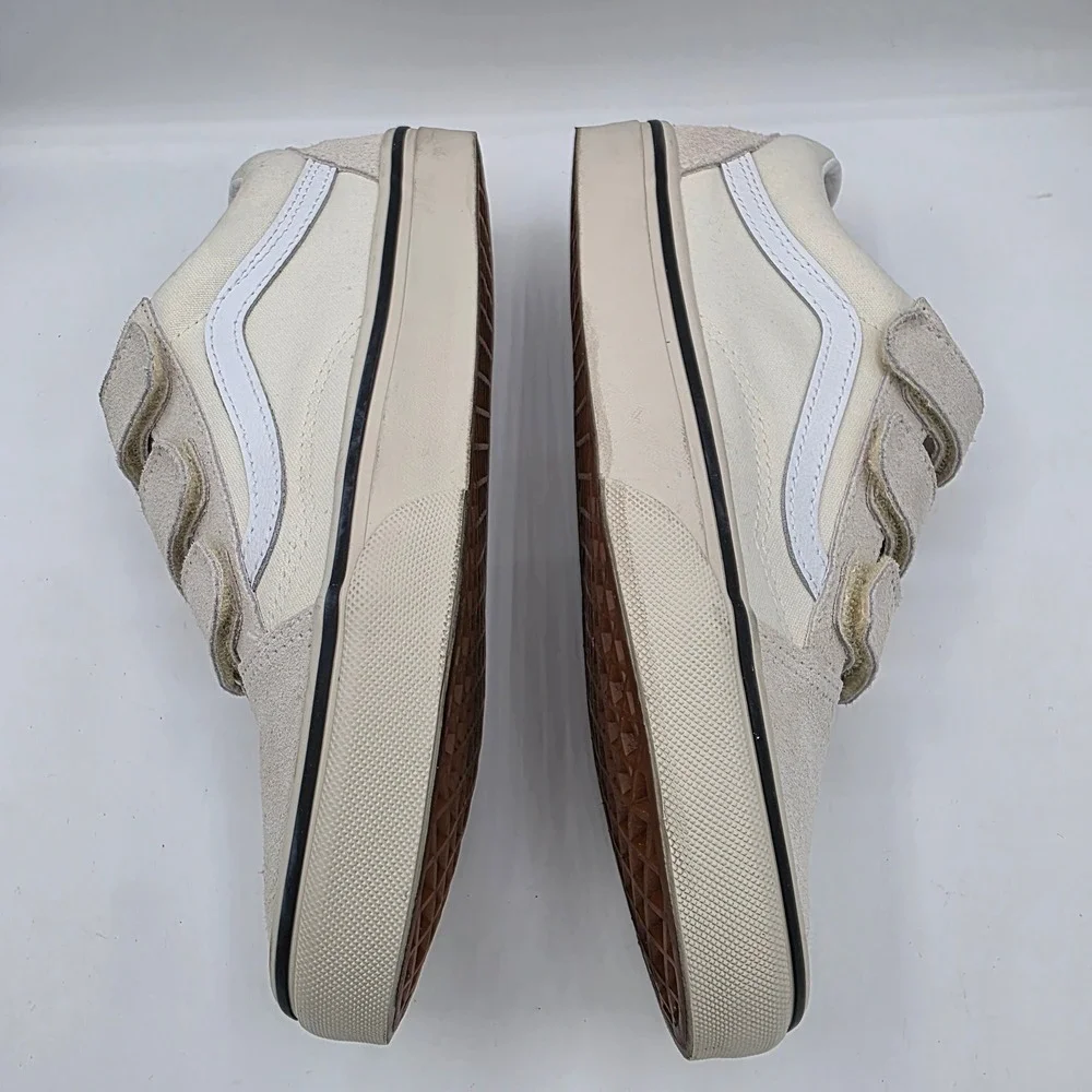 Vans Old Skool V Marshmallow Turtledove Suede Canvas Shoes Womens 7.5 Mens 6 - Picture 5 of 10